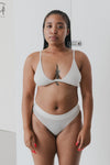 BASERANGE Bamboo fiber and cotton without steel ring wide edge bra series collection soft underwear France BAS-BRTR-BL-000-UNDYDB undyed BRTR1